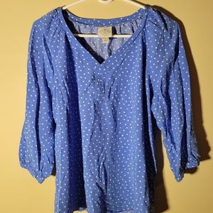 St. John's Bay polka-dot blouse